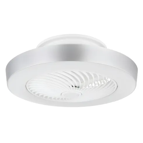 Ventilatore Soffitto con Luce LED Dimmerabile Bianco Grigio Telecomando