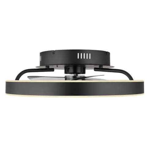 Ventilatore da Soffitto con Luce LED Dimmerabile Nero Opale Telecomando