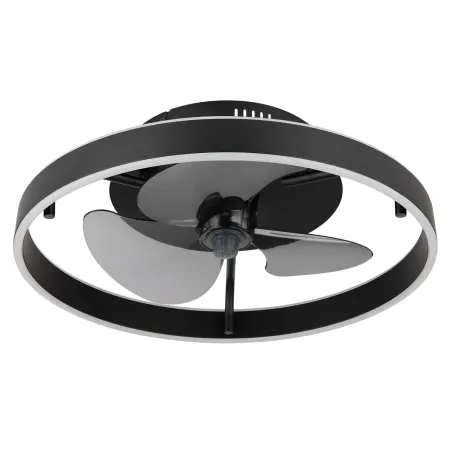Ventilatore da Soffitto con Luce LED Dimmerabile Nero Opale Telecomando