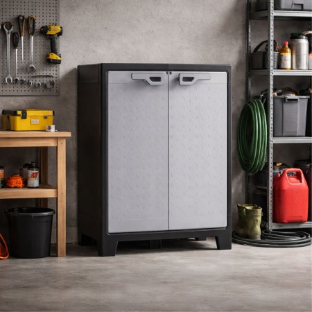 Armadio Keter Basso da Esterno Balcone Salvaspazio Multifunzione Giardino Garage | BricoShop24