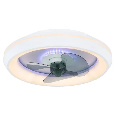 Ventilatore Soffitto con Luce Notturna CCT Telecomando Dimmer Bianco