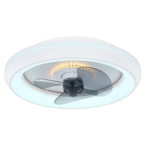 Ventilatore Soffitto con Luce Notturna CCT Telecomando Dimmer Bianco