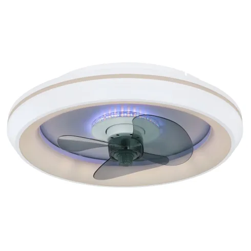 Ventilatore Soffitto con Luce Notturna CCT Telecomando Dimmer Bianco