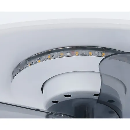 Ventilatore Soffitto con Luce Notturna CCT Telecomando Dimmer Bianco