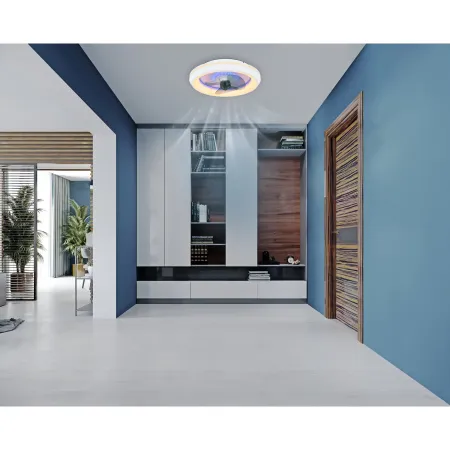 Ventilatore Soffitto con Luce Notturna CCT Telecomando Dimmer Bianco