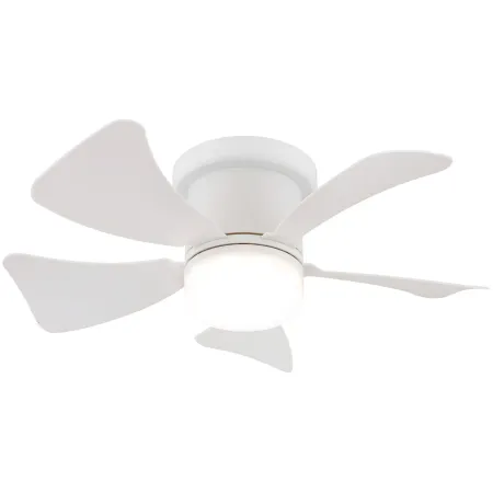 Ventilatore da Soffitto con Luce LED CCT Regolabile Bianco 5 Pale