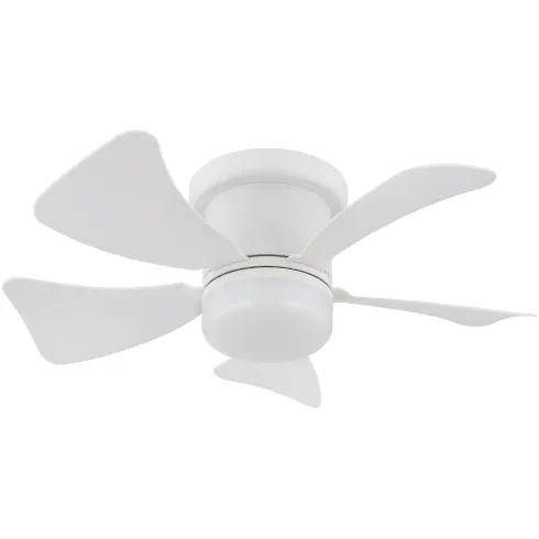 Ventilatore da Soffitto con Luce LED CCT Regolabile Bianco 5 Pale