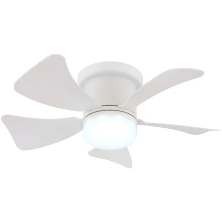 Ventilatore da Soffitto con Luce LED CCT Regolabile Bianco 5 Pale