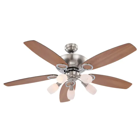 Ventilatore da Soffitto con 5 Luci 5 Pale Reversibili Faggio Grafite