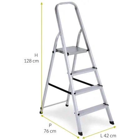 Scala in Alluminio 4 Gradini
