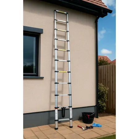Scala Telescopica 10 Gradini Estensibile in Alluminio Scaletta Allungabile 290 | BricoShop24