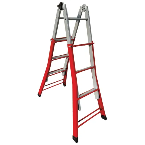 Scala Telescopica 4+4 Gradini Allungabile 3.7 mt Multiuso Scaletta Bricolage
