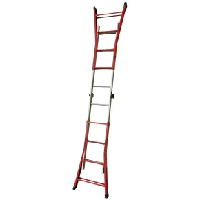 Scala Telescopica 4+4 Gradini Allungabile 3.7 mt Multiuso Scaletta Bricolage 2