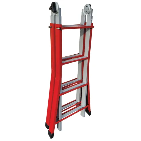 Scala Telescopica 4+4 Gradini Allungabile 3.7 mt Multiuso Scaletta Bricolage