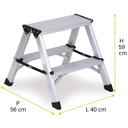 Sgabello in Alluminio Doppia Salita