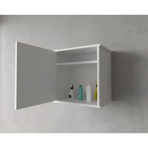 Pensile Lavanderia 46,5x34x52,5 cm PVC 1 Anta Bianco Salvaspazio