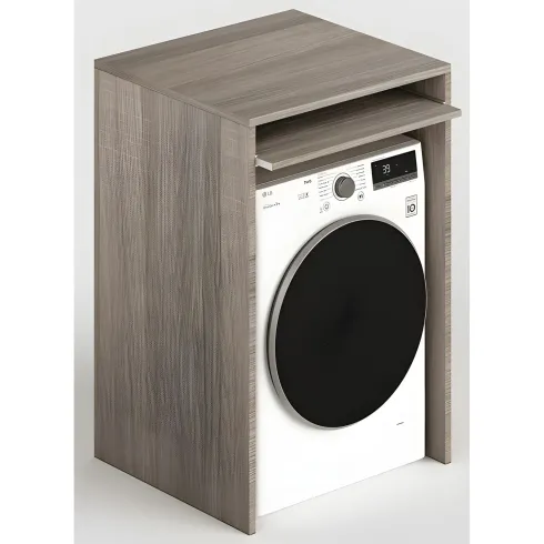 Colonna Copri Lavatrice Asciugatrice Salvaspazio 71x65x210 cm Legno Olmo