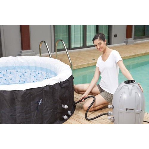 Piscina Spa Lay-Z Miami Gonfiabile Vasca Idromassaggio Riscaldata Pompa Esterno