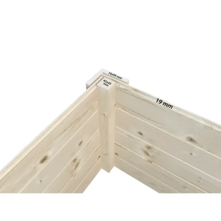 Casetta in Legno 19 mm 280x184 cm Blockhouse Porta Doppia Vetrata