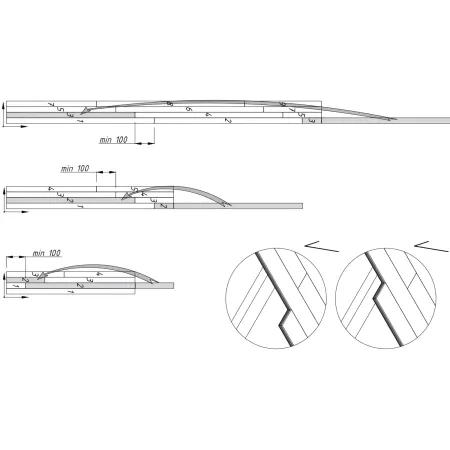 Pavimento per Casetta in Legno da Giardino 280 x 184 cm Kit Base