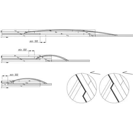 Pavimento per Casetta in Legno da Giardino 276x282 cm Kit Base
