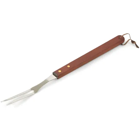 Set 3 Utensili Barbecue Pinza Paletta Forchetta Acciaio Inox Legno
