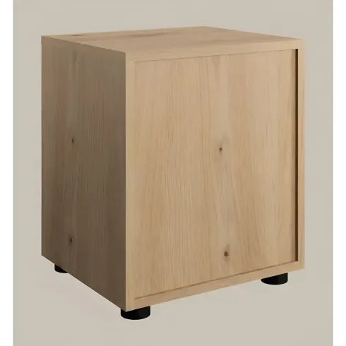Comodino 1 Cassetto Rovere Artisan per Camera da Letto con Vano