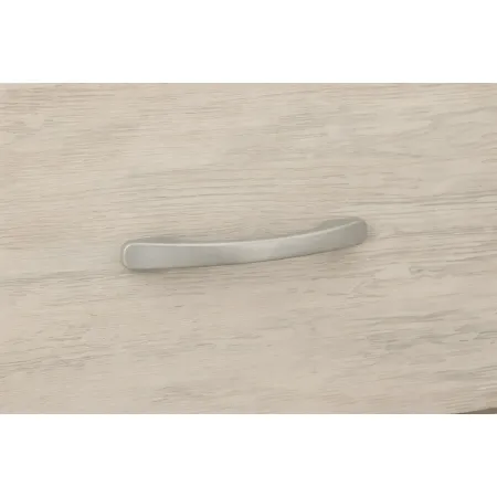 Comodino 2 Cassetti Rovere Chiaro Bianco Ges Camera da Letto Moderno