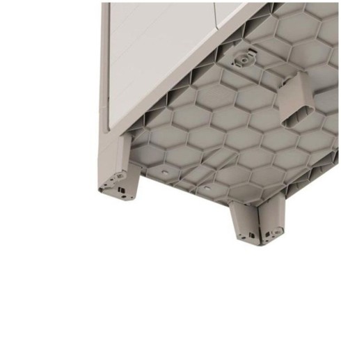 Armadio Keter Alto Tuttopiani in Resina da Esterno Beige Impermeabile Terrazzo | BricoShop24
