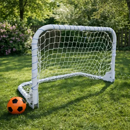 Porta da Calcio Pieghevole 92x56x50 cm Salvaspazio Acciaio Impermeabile