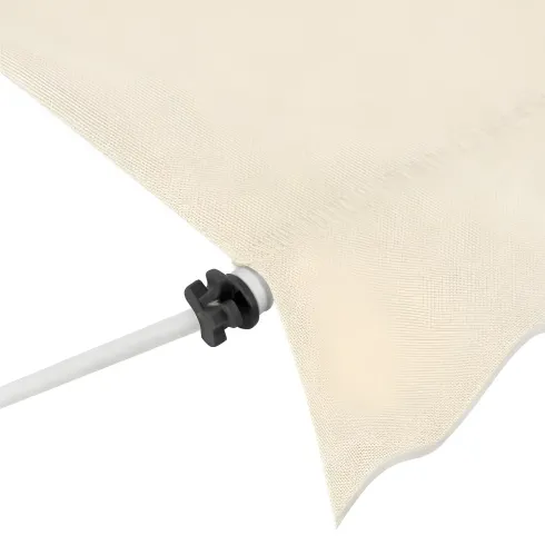 Tenda da Sole a Caduta Senza Viti 250x130 Altezza Regolabile Beige