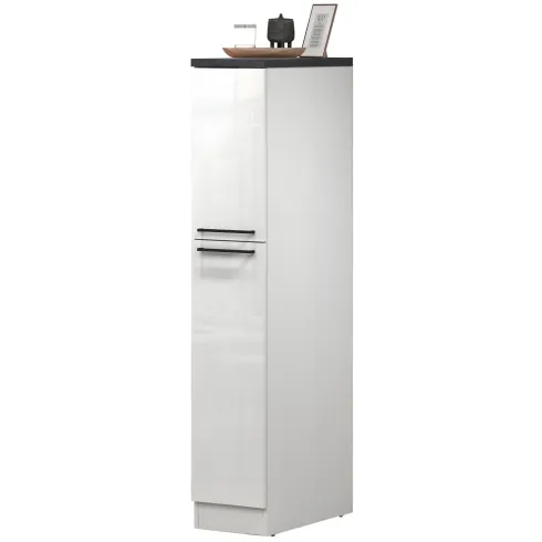 Colonna Portaspezie Bianco Lucido Report 2 Cassetti Soft Close Legno