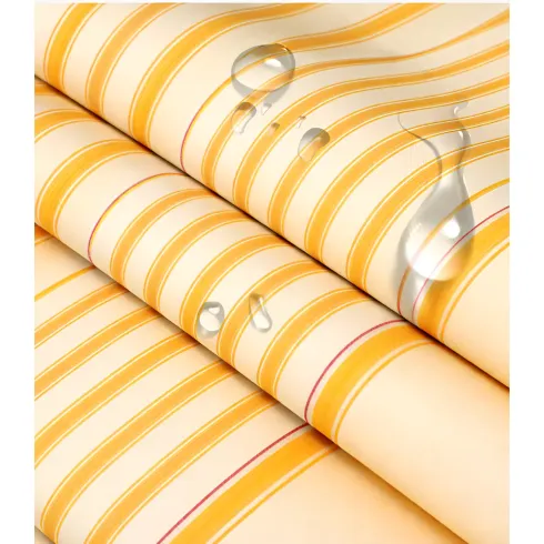 Tenda da Sole a Caduta 300x250 Riga Giallo Bianco Bracci Senza Cassone