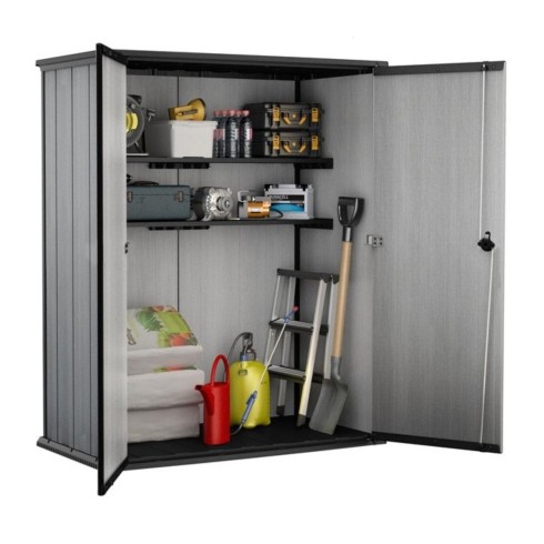 Armadio Keter Esterno Bidoni Rifiuti Biciclette Effetto Legno da Giardino Box | BricoShop24