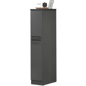 Colonna Portaspezie Antracite 2 Cassetti Soft Close Legno Nobilitato