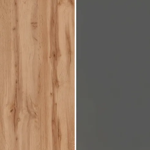 Colonna Portaspezie Antracite Rovere 2 Cassetti Soft Close in Legno