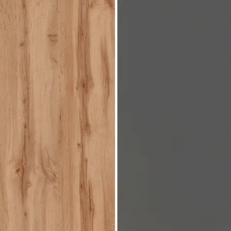 Colonna Portaspezie Antracite Rovere 2 Cassetti Soft Close in Legno