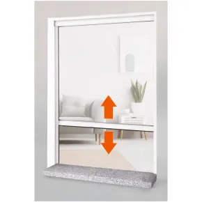 Zanzariera a Rullo Verticale 80x160 Riducibile in Alluminio Bianco 2