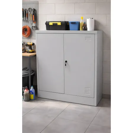 Armadio Basso 80 cm in Lamiera Acciaio Armadietto Multiuso | BricoShop24