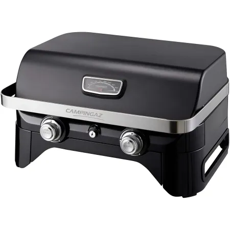 Barbecue a Gas 2 Fuochi Campignaz da Tavolo 65x52x36 cm Coperchio