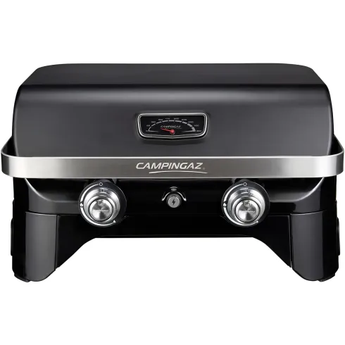 Barbecue a Gas 2 Fuochi Campignaz da Tavolo 65x52x36 cm Coperchio