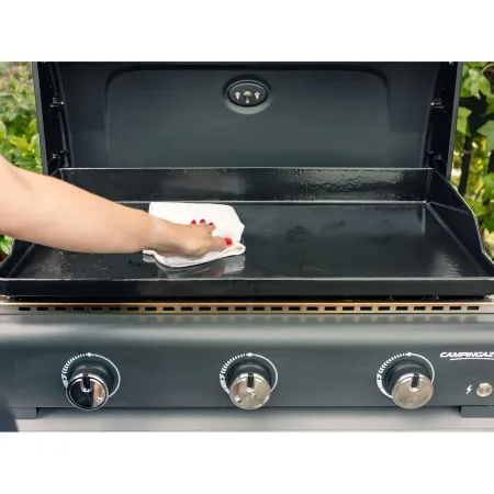 Barbecue a Gas Campignaz Plancha 3 Fuochi 76x56x31 cm Piastra Ghisa