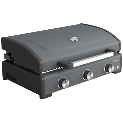 Barbecue a Gas Campignaz Plancha 3 Fuochi 76x56x31 cm Piastra Ghisa