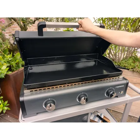 Barbecue a Gas Campignaz Plancha 3 Fuochi 76x56x31 cm Piastra Ghisa