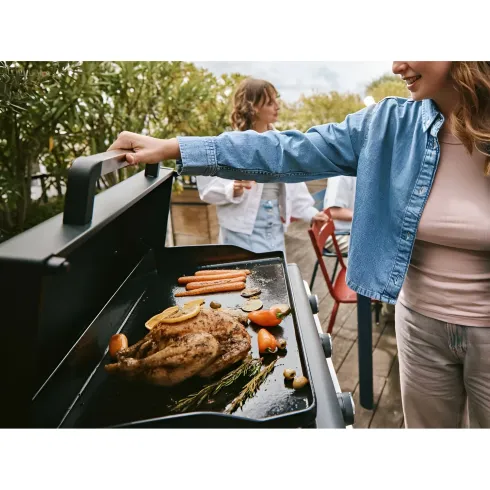 Barbecue a Gas Campignaz Plancha 3 Fuochi 76x56x31 cm Piastra Ghisa