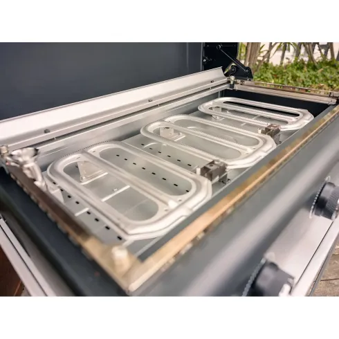 Barbecue a Gas Campignaz Plancha 3 Fuochi 76x56x31 cm Piastra Ghisa