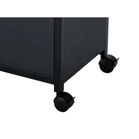 Barbecue Gas Campignaz 4 Fuochi Ruote Acciaio Inox Nero 127x57x113 cm