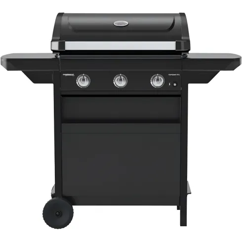 Barbecue Gas Campignaz 3 Fuochi Ripiani Laterali Nero 91x53x108 cm
