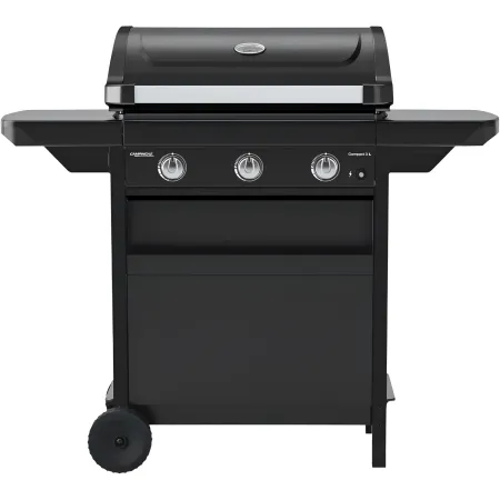 Barbecue Gas Campignaz 3 Fuochi Ripiani Laterali Nero 91x53x108 cm