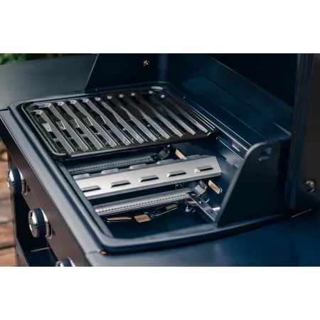 Barbecue Gas Campignaz 3 Fuochi Ripiani Laterali Nero 91x53x108 cm